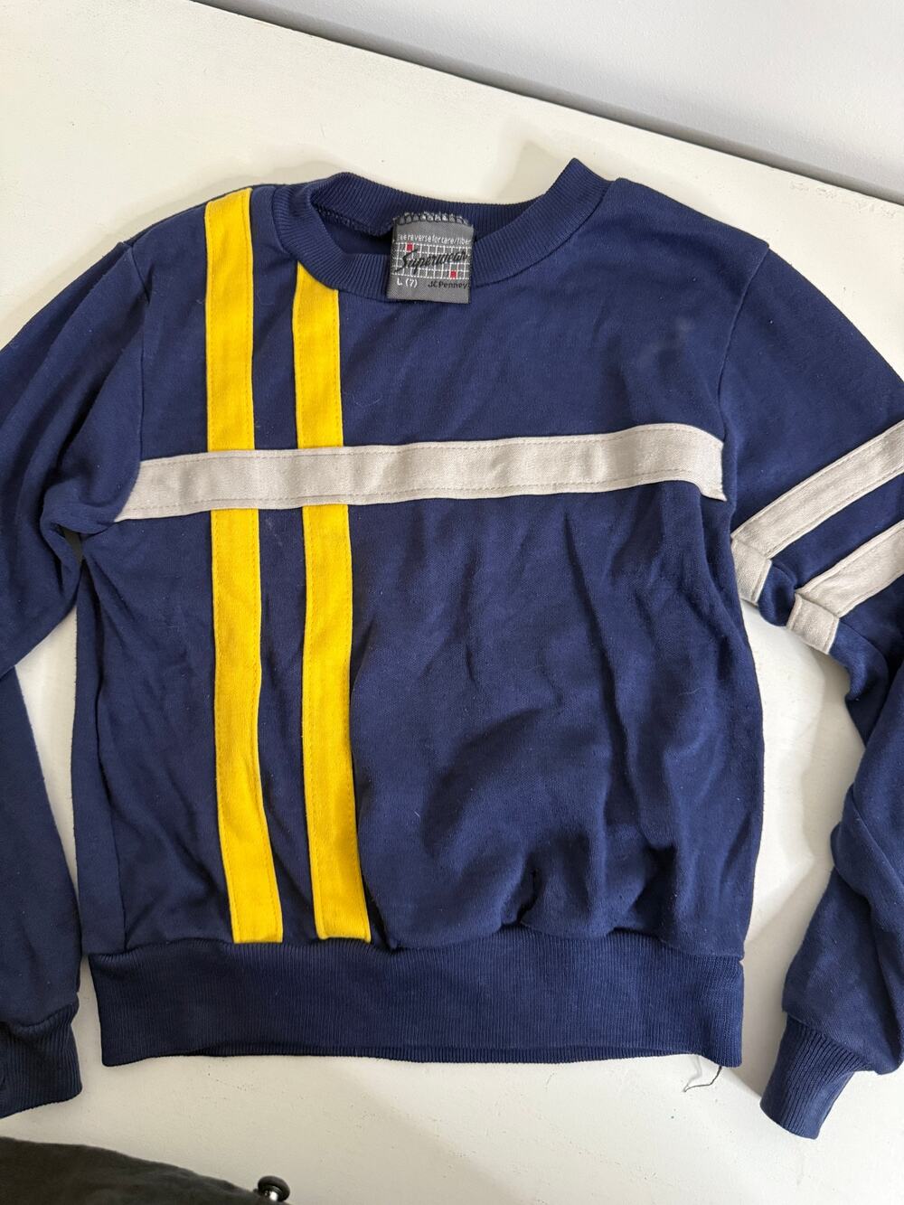 Vintage '70s '80s Boys Long Sleeve JC Penney Superwear T-Shirt Boys 7